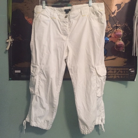 J. Crew Pants - J.Crew white cargo pants